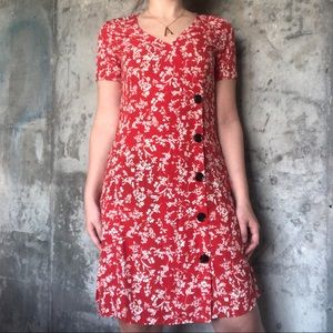 Vila from ASOS Red Floral Dress